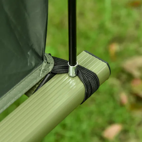 Outsunny 1 Person Folding Camping Cot, Portable Outdoor with Carry Bag, 2-in-1 Elevated Camping Bed Tent Single - product image 7