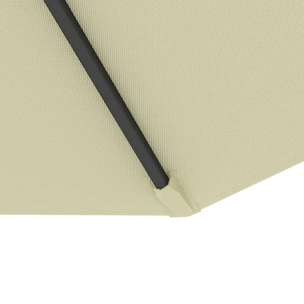 Outsunny 10' Cantilever Tilt Offset Patio Umbrella w/ UV and Water Safe Material and Cross Base (Weight Not Included), Beige - product image 8