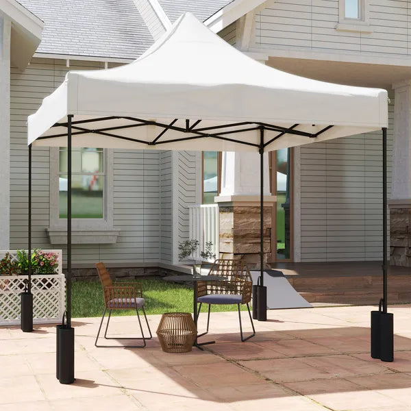 Outsunny 10' x 10' Replacement Canopy Top for Pop Up Canopy Tent with 4 Sand Bags, UPF50+ Protection, White - product image 7