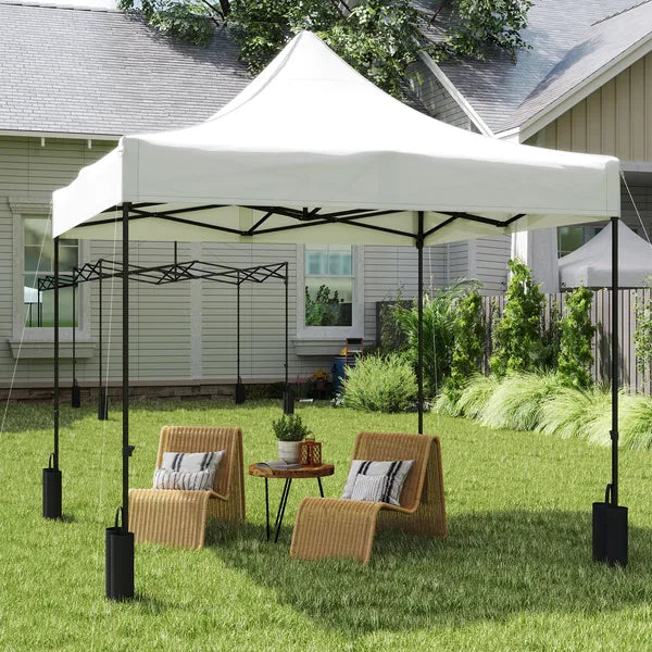 Outsunny 10' x 10' Replacement Canopy Top for Pop Up Canopy Tent with 4 Sand Bags, UPF50+ Protection, White - product image 10