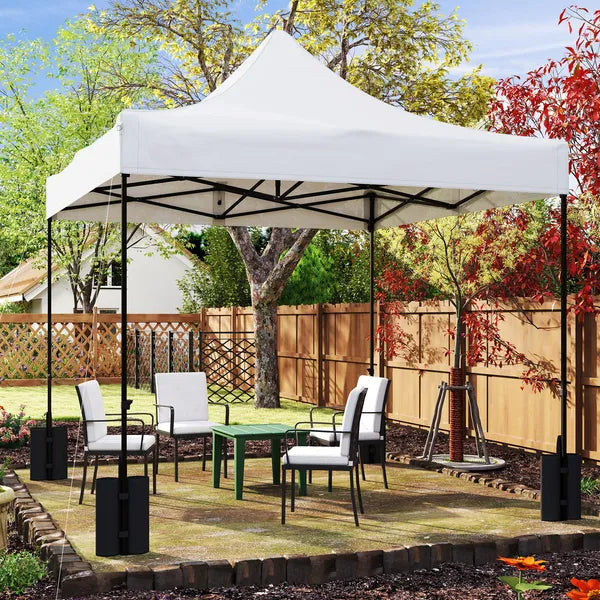 Outsunny 10' x 10' Replacement Canopy Top for Pop Up Canopy Tent with 4 Sand Bags, UPF50+ Protection, White - product image 9