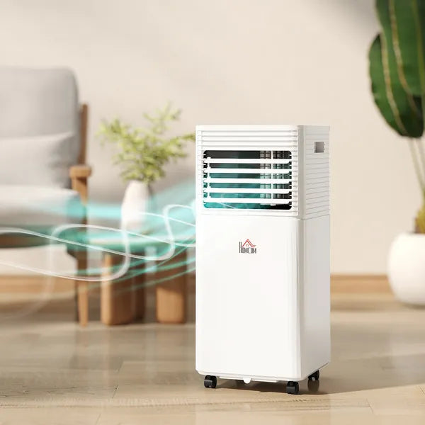HOMCOM 10000 BTU Mobile Air Conditioner for Cooling and Dehumidifying, Remote Control, 24H Timer, LED Display, White - product image 10