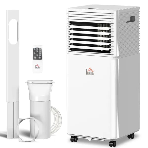 HOMCOM 10000 BTU Mobile Air Conditioner for Cooling and Dehumidifying, Remote Control, 24H Timer, LED Display, White - product image 11