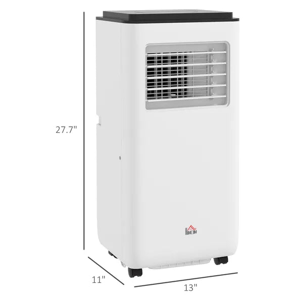 HOMCOM 10,000 BTU Moible Air Conditioner 440 Sq. Ft., Dehumidifier Fan Auto Sleep with 24H Timer On/Off, Window Kit, White - product image 7