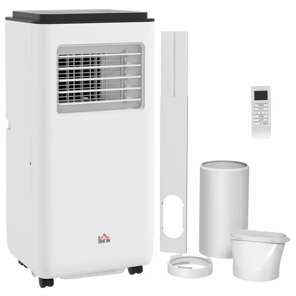 HOMCOM 10,000 BTU Moible Air Conditioner 440 Sq. Ft., Dehumidifier Fan Auto Sleep with 24H Timer On/Off, Window Kit, White - product image 11