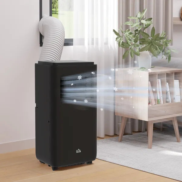 HOMCOM 10000 BTU Portable Air Conditioner, Efficient Cooling for 440 Sq Ft, Dehumidifier, Fan, 24H Timer, Black - product image 10
