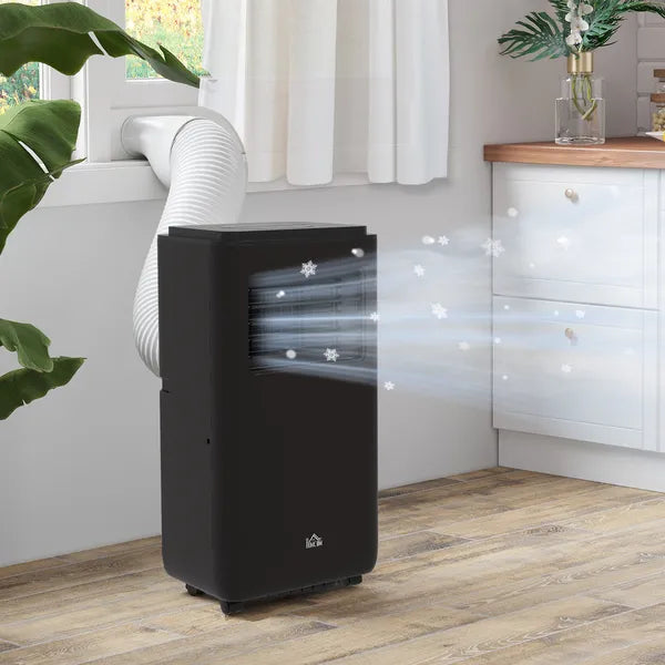 HOMCOM 10000 BTU Portable Air Conditioner, Efficient Cooling for 440 Sq Ft, Dehumidifier, Fan, 24H Timer, Black - product image 8