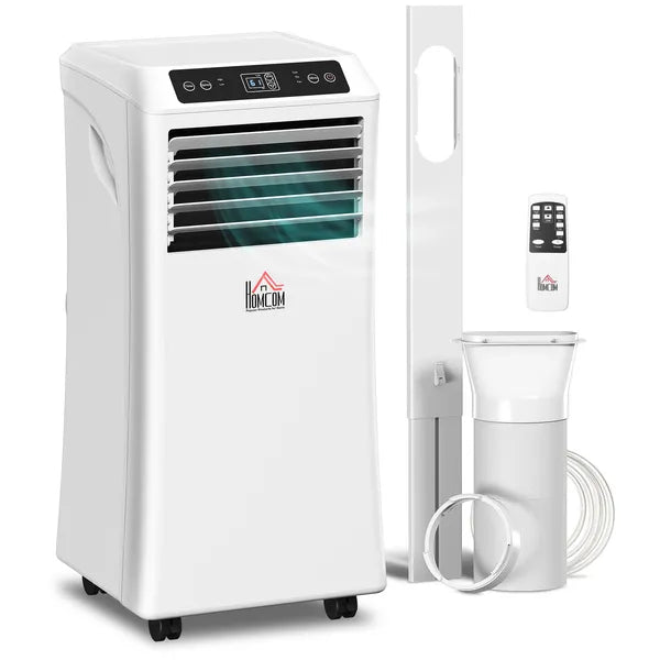 HOMCOM 10000 BTU Portable Air Conditioner for Rooms Up to 441 Sq. Ft., 3-in-1 AC Unit with Cooling Fan, Dehumidifier, Sleep Mode, Remote Control - product image 1