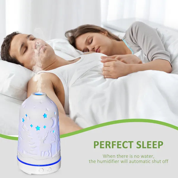 HOMCOM 100mL Essential Oil Diffuser and Humidifier with 7 Color LED and Timer - product image 6