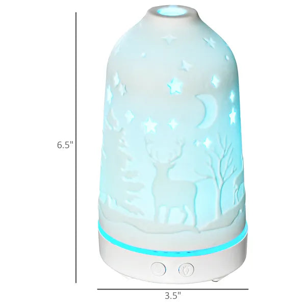 HOMCOM 100mL Essential Oil Diffuser and Humidifier with 7 Color LED and Timer - product image 3