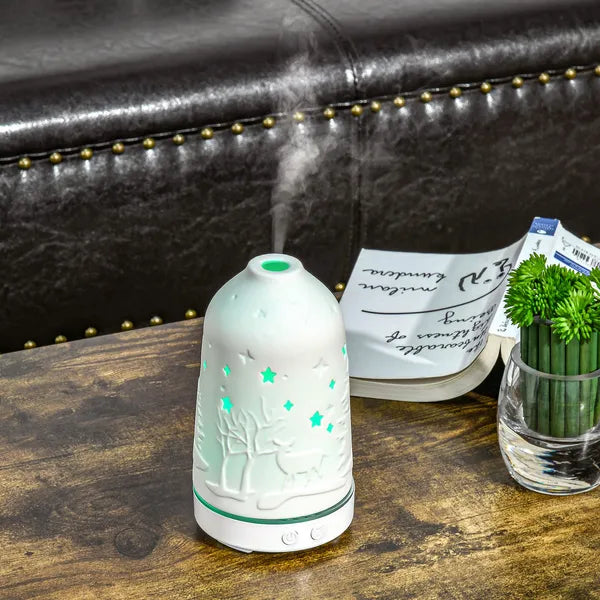 HOMCOM 100mL Essential Oil Diffuser and Humidifier with 7 Color LED and Timer - product image 10
