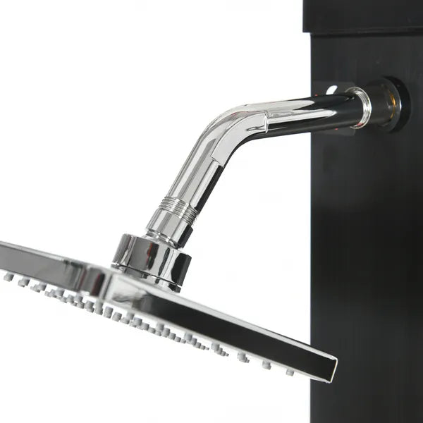 Outsunny 10.6 Gallons Solar Heated Shower w/ Free-Rotating Shower Head, Temperature Adjustment and Foot Shower - product image 8