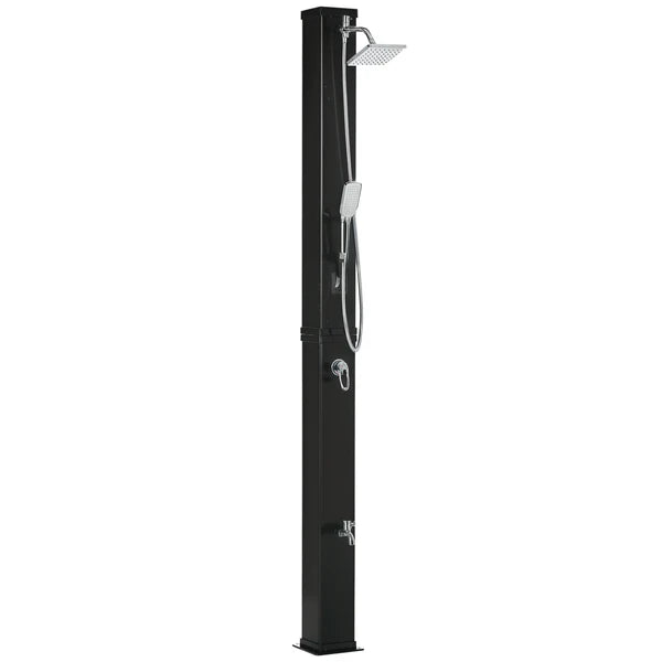 10.6 Gallon Solar Heated Outdoor Shower with Rainfall and Handheld Heads, 7 ft - product image 1