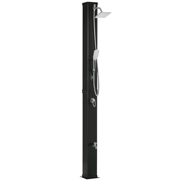 10.6 Gallon Solar Heated Outdoor Shower with Rainfall and Handheld Heads, 7 ft - product image 1