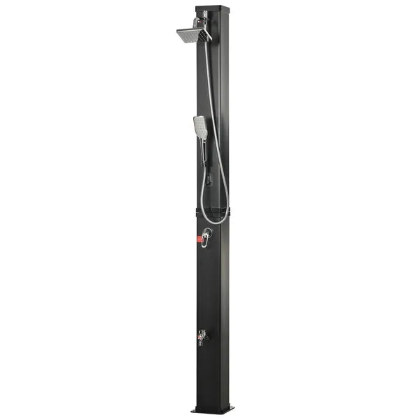10.6 Gallon Solar Heated Outdoor Shower with Rainfall and Handheld Heads, 7 ft - product image 11