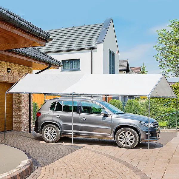 Outsunny 9.6 x 19.5 Ft Heavy Duty Carport Canopy with PE Cover - product image 2