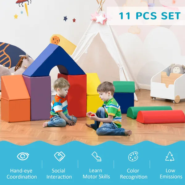 11 Piece Baby Climbing Block, Soft Play Equipment Kids Climb and Crawl Gym Toy, Foam Blocks Non-Toxic Learning Play Set for Toddlers Babies - product image 4