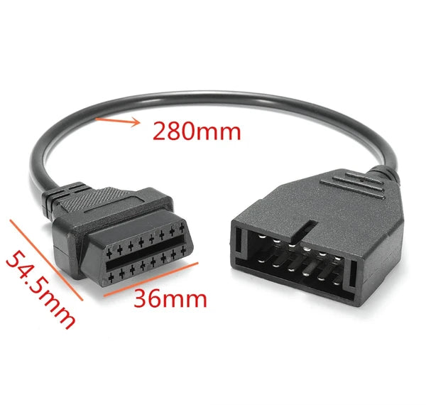 OBD1 12 Pin to OBD2 16 Pin Adapter Cable for GM Diagnostic Scanner - product view 7