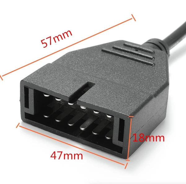 OBD1 12 Pin to OBD2 16 Pin Adapter Cable for GM Diagnostic Scanner - product view 6