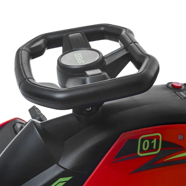 12V Electric Drifting Go Kart with Slow Start, Music, Lights, Red - product image 9
