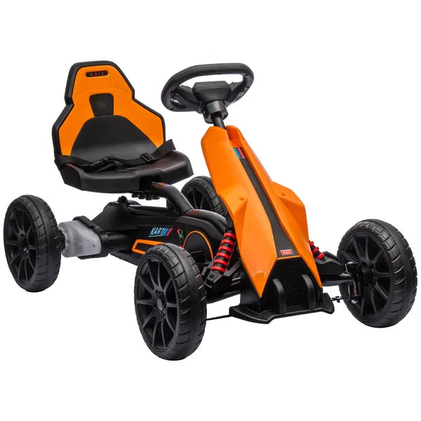 12V Electric Go Kart for Kids w/ Adjustable Speed, Orange - product image 11