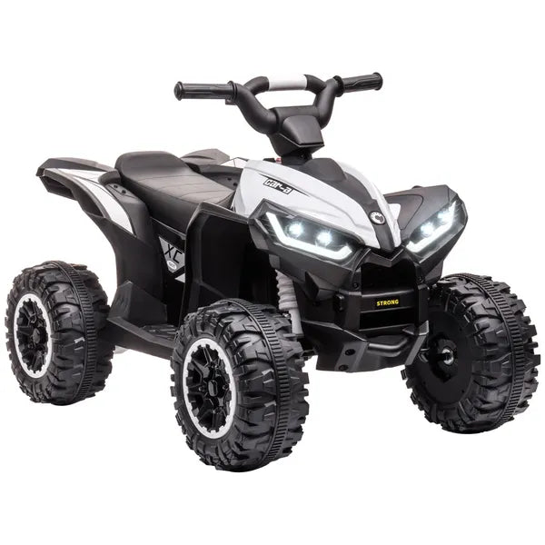 12V Electric Kids ATV Quad Car with Forward and Backward Function, Music, 4-Wheeler Ride-On Car for Toddlers, White - product image 11