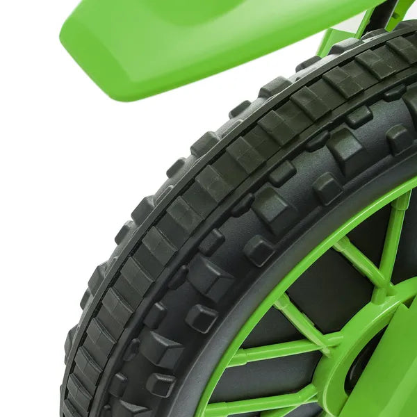 Aosom 12V Electric Motorcycle for Kids Battery-Powered Ride-On Off-road Street Bike with Charging Battery Training Wheels Green - product image 9