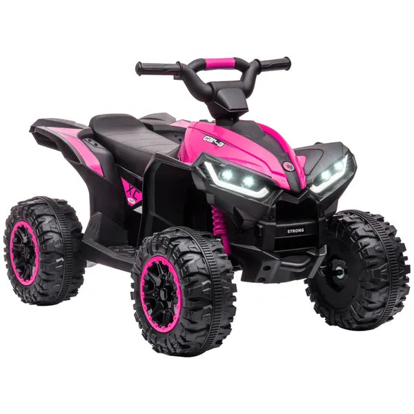 12V Kids ATV Quad Car with Forward and Backward Function, Wear-Resistant Wheels, Music, for Toddlers 3-5 Years Old, Pink - product image 11