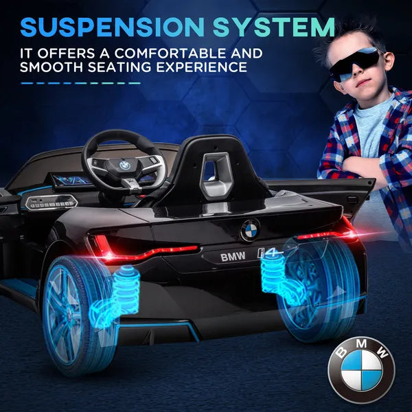 12V Kids Electric Ride On Car with Remote Control and Suspension, Black - product image 7