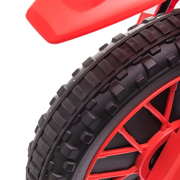 Aosom 12V Kids Electric Motorcycle Dirt Bike Battery-Powered Ride-On Off-road Street Bike Charging Battery Training Wheels Red - product image 9