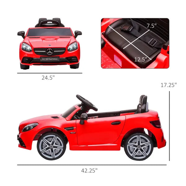 12V Red Ride-On for Boys and Girls, Remote Parent Control, Music, Lights, Dual Motors - product image 3