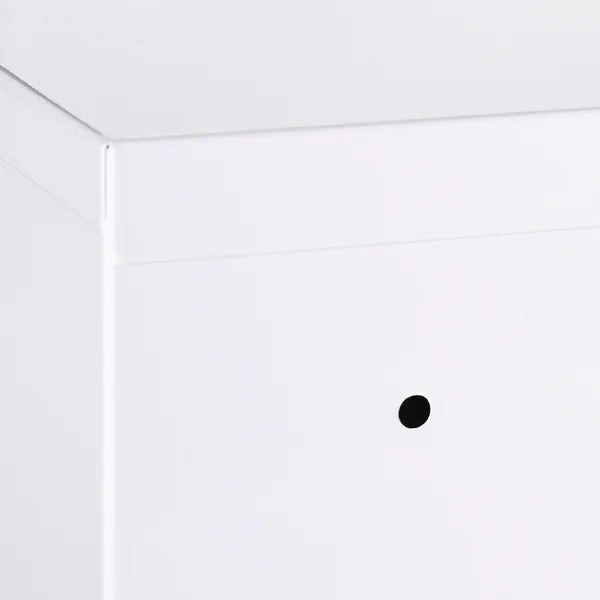 12 x 18 Inch Lockable Steel Wall Medicine Cabinet with 3 Tier Storage, White - product image 9
