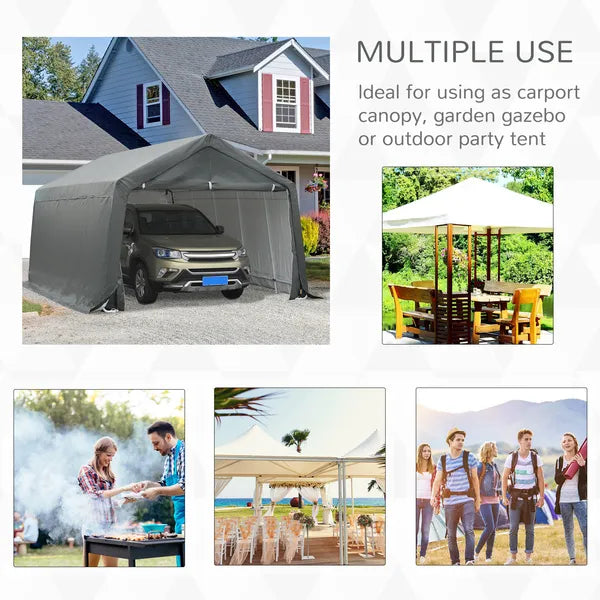 Outsunny 12x20 Carport Canopy, Heavy-Duty Waterproof Shelter, Reliable Protection for Vehicles - product image 7