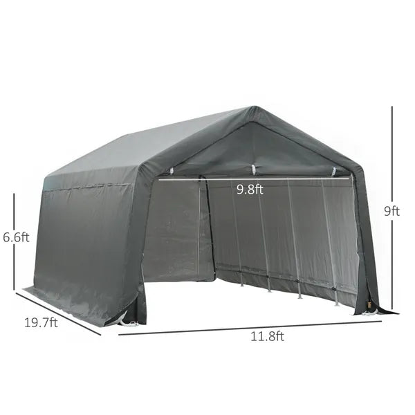 Outsunny 12x20 Carport Canopy, Heavy-Duty Waterproof Shelter, Reliable Protection for Vehicles - product image 3