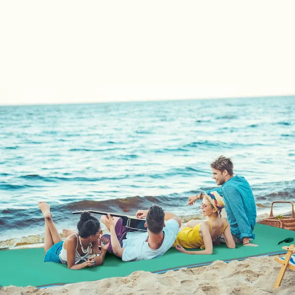 12x5ft Lily Pad Floating Mat with Drink Holders 3-Layer Portable Roll-Up Water Mat Float Dock for 2-3 People, Green - product image 10