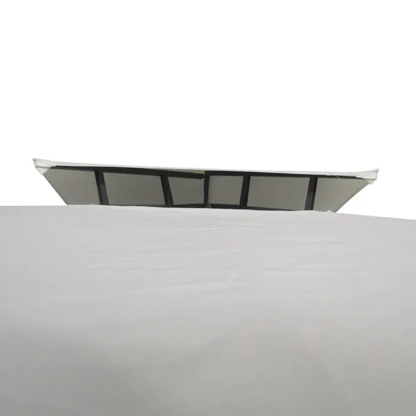 Outsunny 13 ft x 10 ft Patio Gazebo Outdoor Canopy Shelter with Double Vented Roof, Steel Frame for Lawn Backyard and Deck, Cream White - product image 11