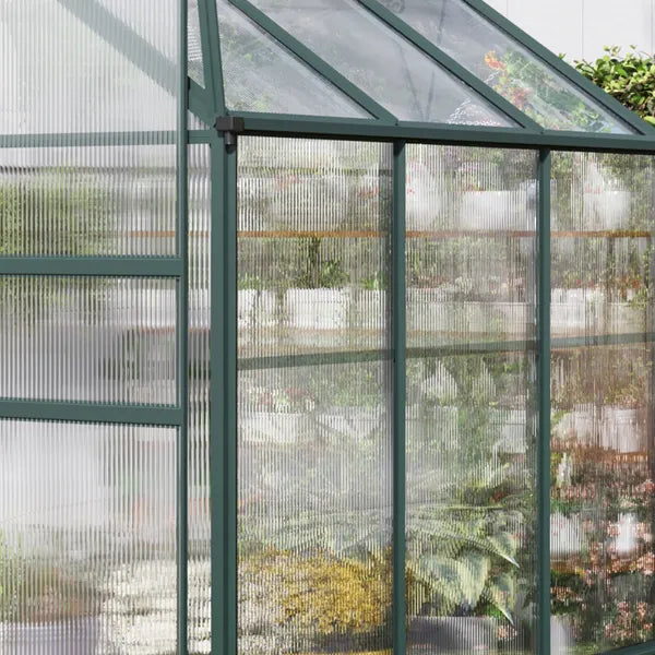 14 Pieces Twin-Wall Polycarbonate Panels Waterproof UV Protected Polycarbonate Greenhouse Panels, 4' x 2' x 0.16", Clear - product image 9