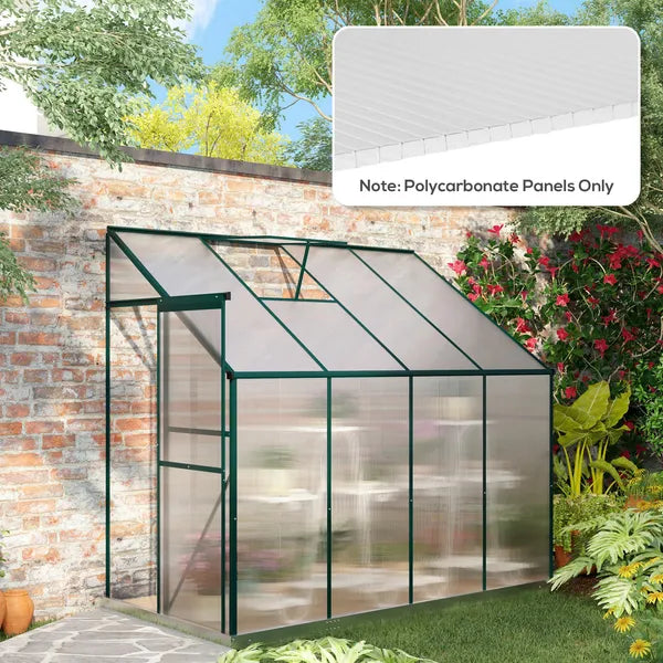 14 Pieces Twin-Wall Polycarbonate Panels Waterproof UV Protected Polycarbonate Greenhouse Panels, 4' x 2' x 0.16", Clear - product image 2
