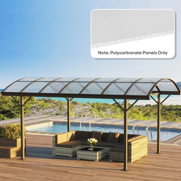 14 Pieces Twin-Wall Polycarbonate Panels Waterproof UV Protected Polycarbonate Greenhouse Panels, 4' x 2' x 0.16", Clear - product image 10