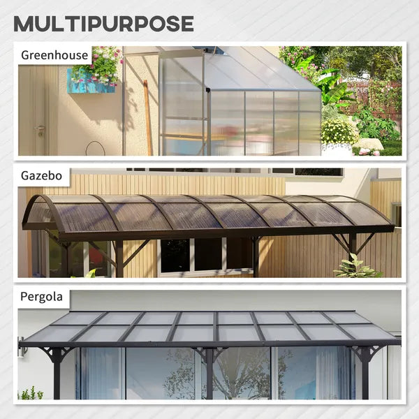 14 Pieces Twin-Wall Polycarbonate Panels Waterproof UV Protected Polycarbonate Greenhouse Panels, 4' x 2' x 0.16", Clear - product image 6