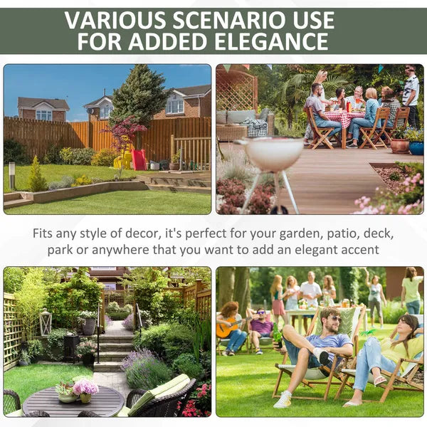 Outsunny 14 Inch x 17 Inch Ceramic Garden Stool with Double-Coin Knotted Ring Design and Strong Glazed Material, Decorative Outdoor Stool - product image 7