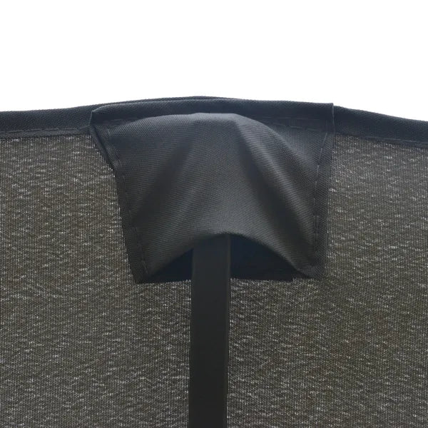 15ft Dark Gray Rectangular Market Umbrella Double-Sided Sun Shield Easy Crank with Base for Deck Pool - product image 14