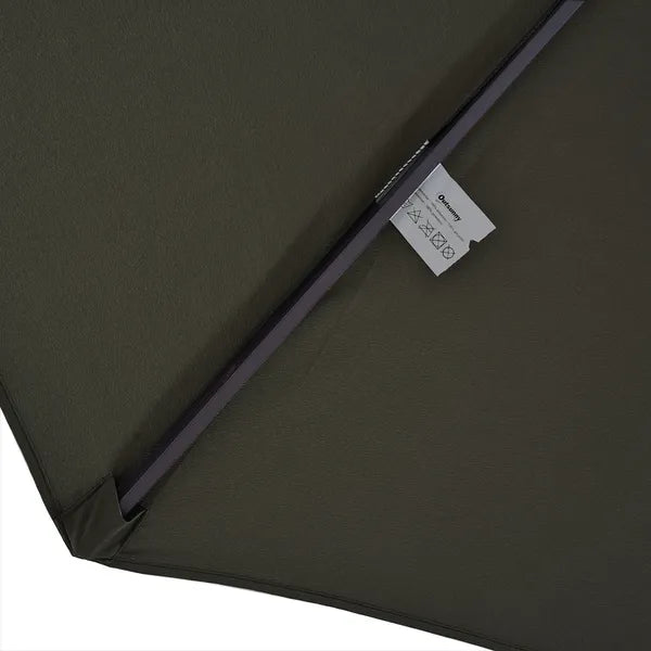 15ft Double-Sided Patio Umbrella Outdoor Market Extra Large Gray with Crank for Deck Lawn Backyard Pool - product image 8