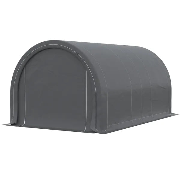 16 x 10 ft Portable Garage Carport with Zippered Door and PE Canopy - product image 11