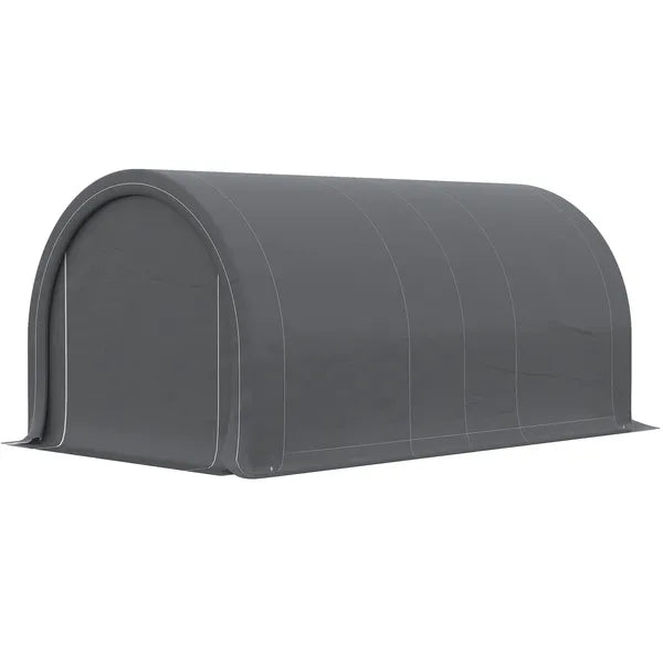 16 x 10 ft Portable Garage Carport with Zippered Door and PE Canopy - product image 9