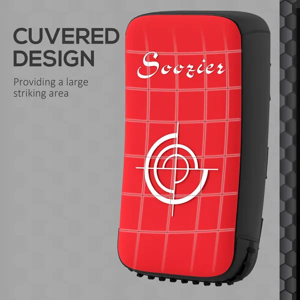 Soozier 16.5 in Muay Thai Kick Shield Punching Pad, Kick Shield for Martial Arts, Karate, Kickboxing, MMA x 1 Unit, Red - product image 4