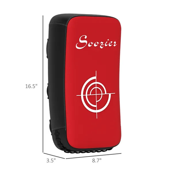 Soozier 16.5 in Muay Thai Kick Shield Punching Pad, Kick Shield for Martial Arts, Karate, Kickboxing, MMA x 1 Unit, Red - product image 3