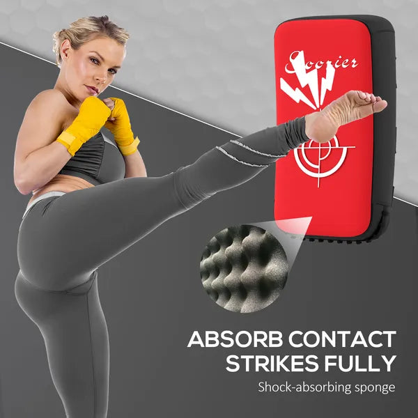 Soozier 16.5 in Muay Thai Kick Shield Punching Pad, Kick Shield for Martial Arts, Karate, Kickboxing, MMA x 1 Unit, Red - product image 6