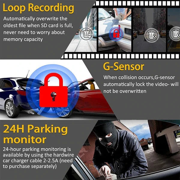 1080P WiFi Dash Cam with 170 Degree Wide Angle and G-Sensor - product view 13