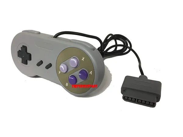 2 Pack Replacement Wired Controllers Compatible with Super Nintendo SNES 6 Foot Cable - product view 4